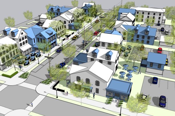 Collegeville Borough Main Street Plan. One of several renderings from Derck & Edson.